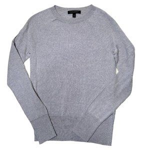 Banana Republic Merino Wool Sweater  Long Sleeve Blue Gray XS Ribbed Stretch